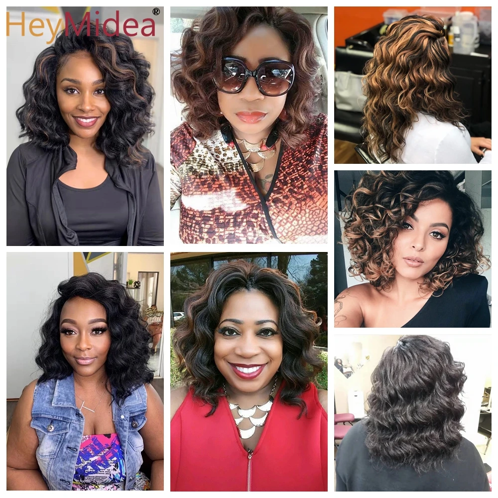 Synthetic Afro Curly Ocean Wave Crochet Hair 10Inches Freetress Water Wave Braiding Hair Crochet Braid Extensions for Women 2