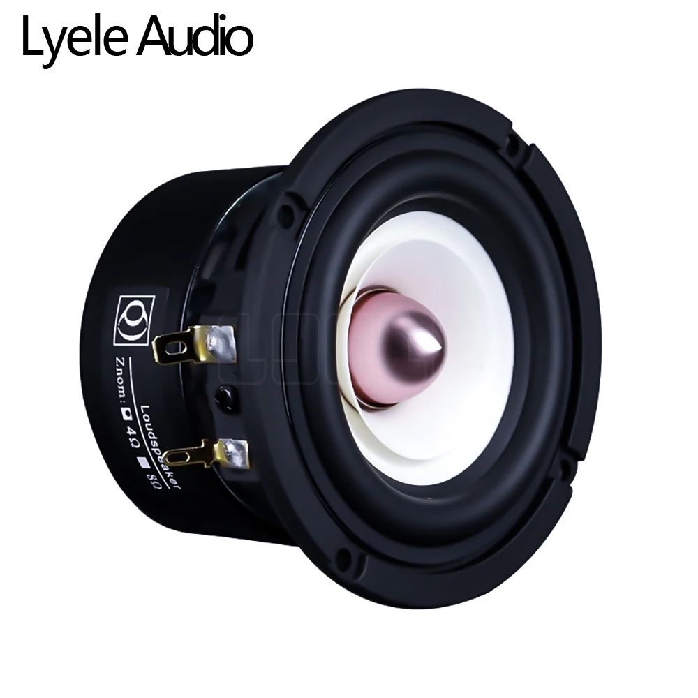 Lyele Audio 3 inch full range speaker 30W HiFi home portable bookshelf speaker 89Db HiFi 4/8&Omega; tissue fiber Y30 magnet