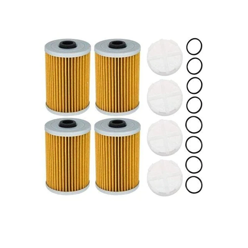 

4Pcs Fuel Filter Kit For Mercury Marine Quicksilver Gen 35-8M0093688, 35-866171A01, 35-892665, 18-7977