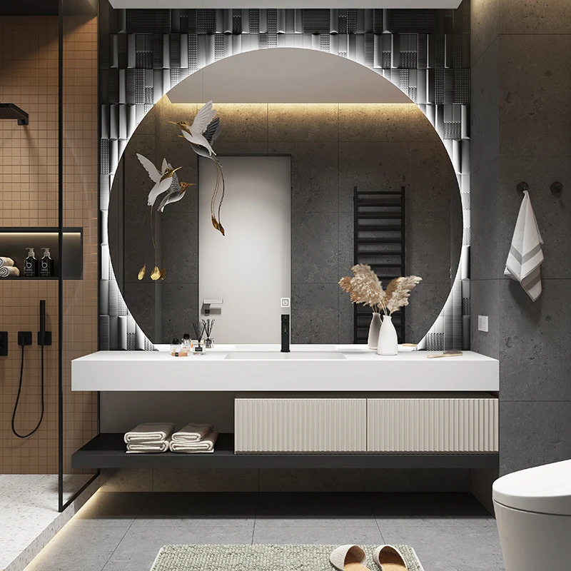 Nordic Modern Solid Woodside Standing Landing Type Intelligent