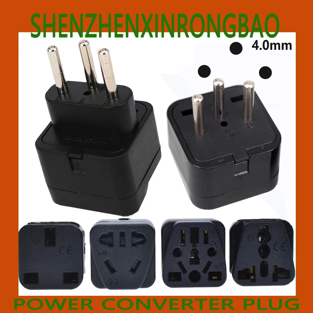 Universal UK/US/EU/AU To Switzerland Swiss Travel Adapter Plug Outlet Converter Type Brazilian AC Power Plug 3 Pin J/N Plug Type high quality viborg vs501r pure copper rhodium plated swiss switzerland 3 pin plug hifi power plug for audio