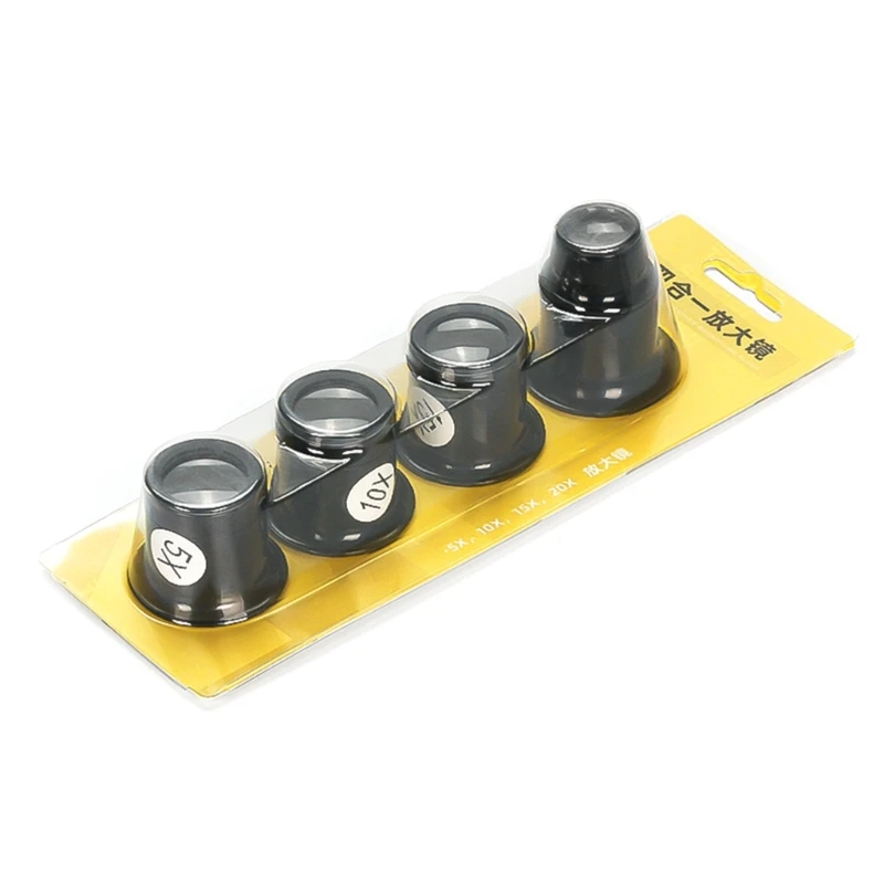 

4Pcs Magnifier Watch Repair Hand Magnifier Watch Magnifier 5-20X Eyepiece Loupe