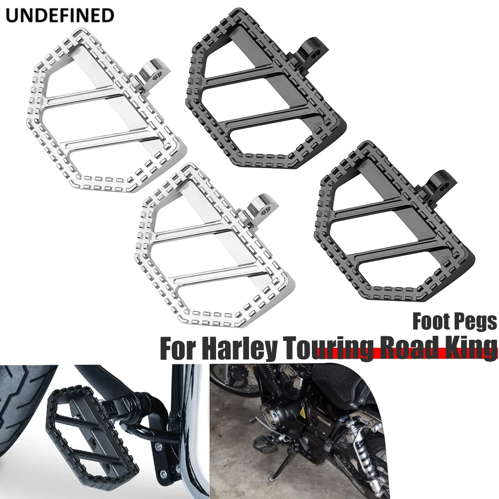 

Riot Foot Pegs Floorboards For Harley Touring Road King Sportster 883 Dyna FXDF Softail Chopper Bobber MX Foot Control Footrest
