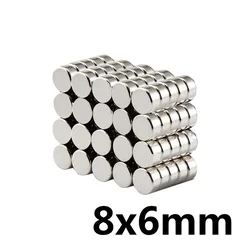Compact 8x6 mm Powerful Magnetic Discs - 8x6mm (20PCS)