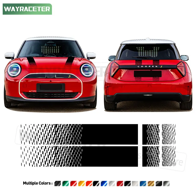 John Cooper Works Trim Graphics Decal Hood Bonnet Stripes Trunk Sticker ...