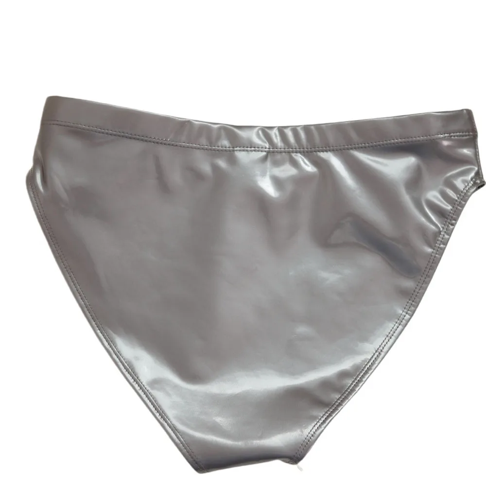 S-3XL High Waist Wet Look PVC Booty Shorts Women Shiny PU Leather Bikini Short Hot Pants Trunks Tights Sexy Micro Mini Bermudas
