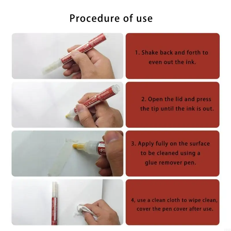 Sticker Remover Pen Adhesive Remover Pen Adhesive Stuff for Removing Glues Labels Adhesives Double Side Tape