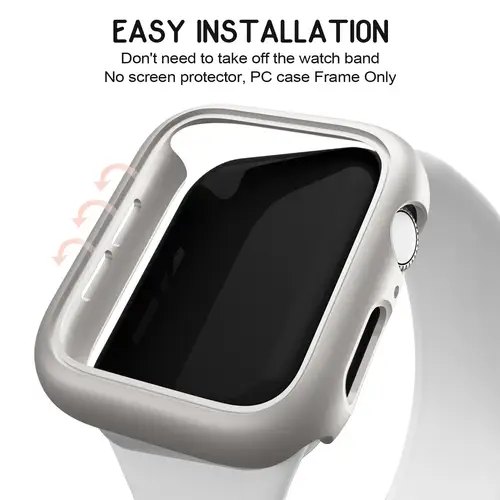 3pcs Hard PC Case For Apple Watch 45mm 41mm 38mm 42mm 40mm 44mm Matte Bumper Protective Case Frame for iWatch SE 9 8 7 6 5 4 3 2 - Image 4