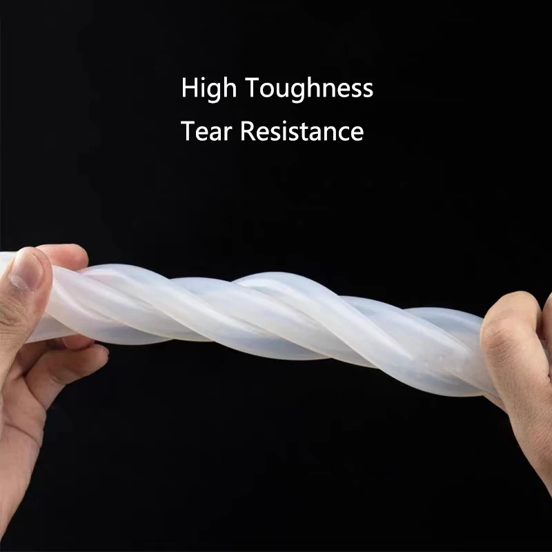 1m/3m/5m/10m/20m Soft Silicone Aquarium Oxygen Pump Hose Air Bubble Stone Aquarium Fish Tank Pond Pump Tube Food Grade Material 6
