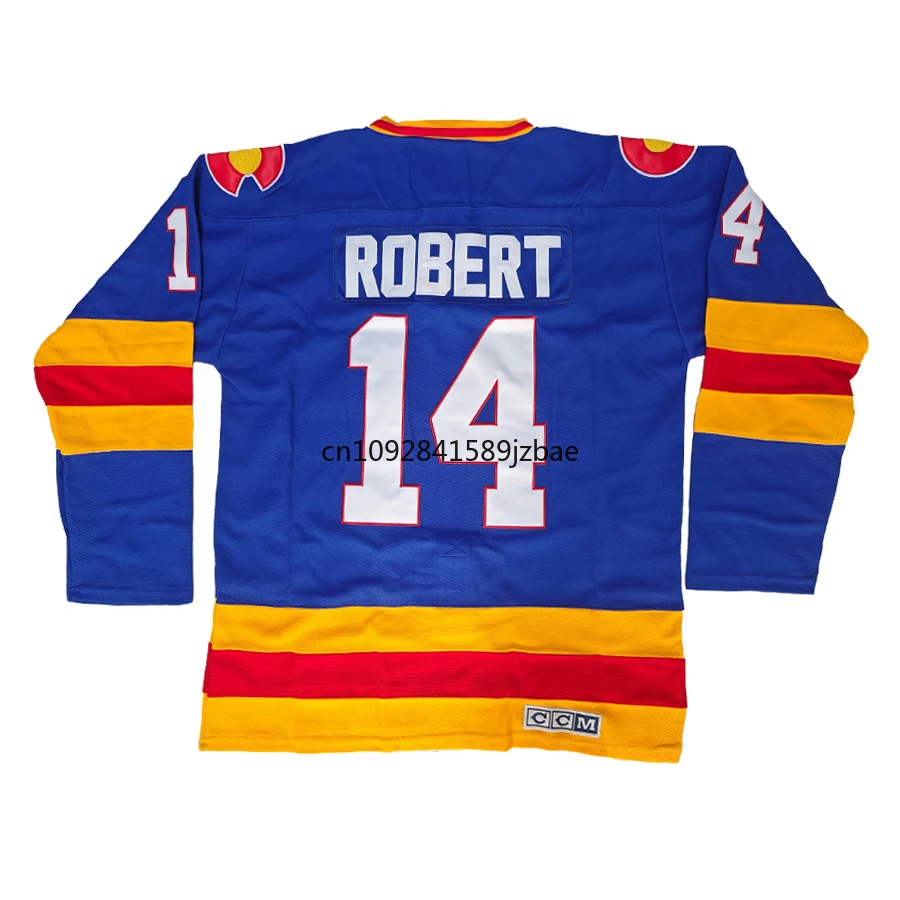 Rene Robert Jersey America Colorado 레트로 아이스 하키 저지, 9 Lanny McDonald Jersey 5 Rob Ramage Jersey All Stitched Us M-3XL