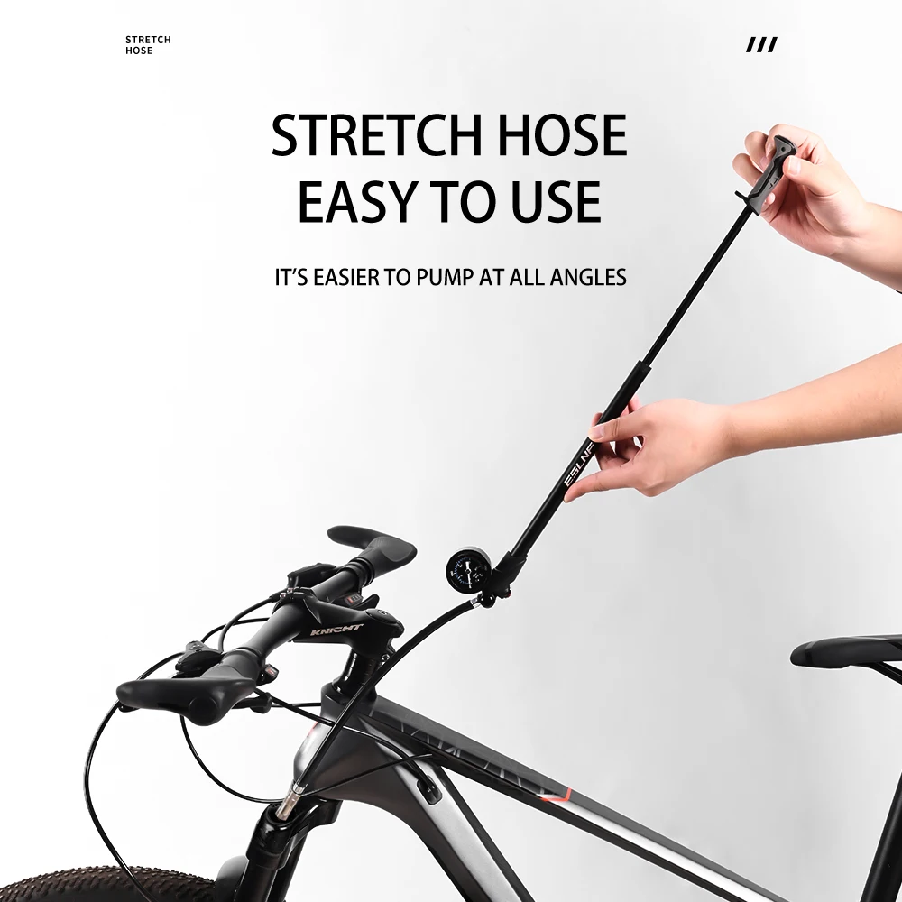 ESLNF300PSIClassicBicyclePumpHighpressureFrontForkPumpTire