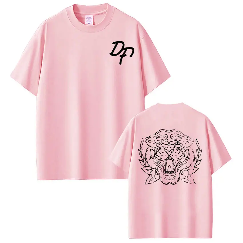 The new graphic T-shirt for Spring/Summer 2026 by rapper Dani Fernandez, a men's fashion casual short-sleeved top and streetwear