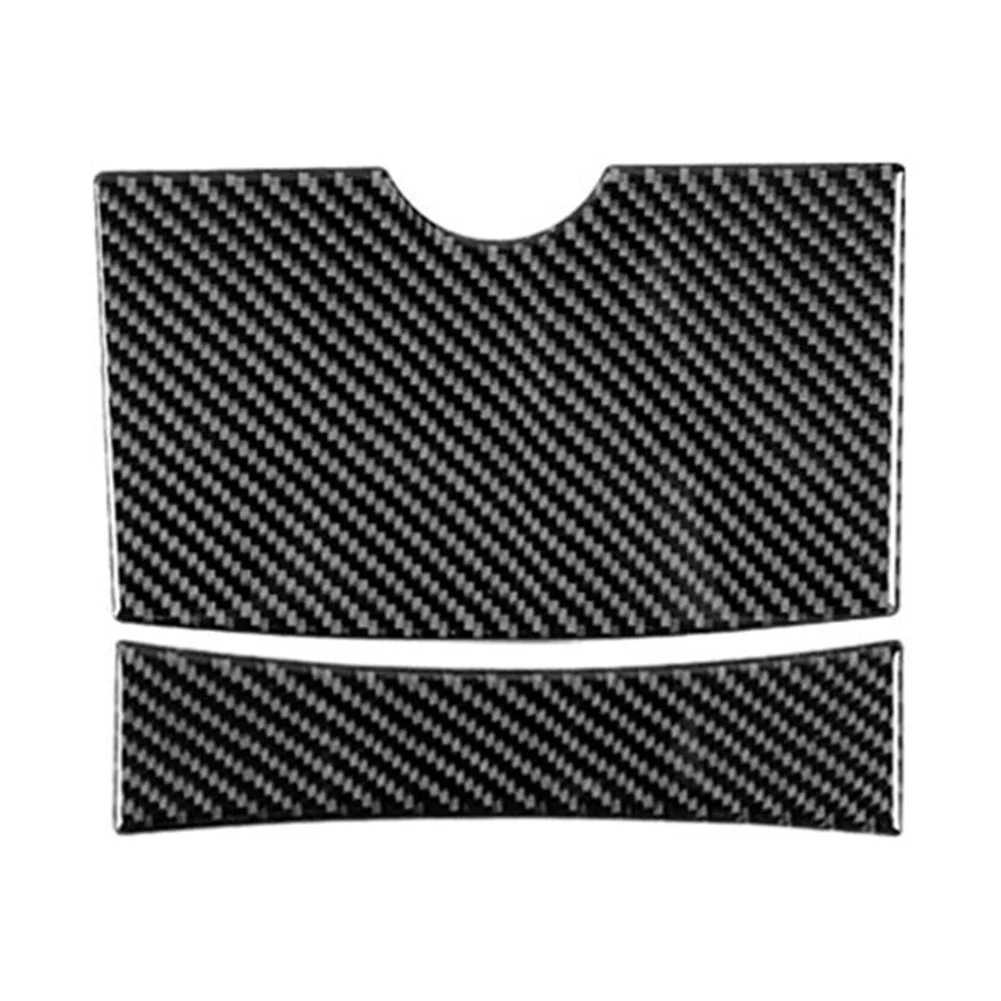 

Console Storage Box Panel Cover 2X Accessories Black Car Carbon Fiber Easy To Install For Highlander 2008-2013