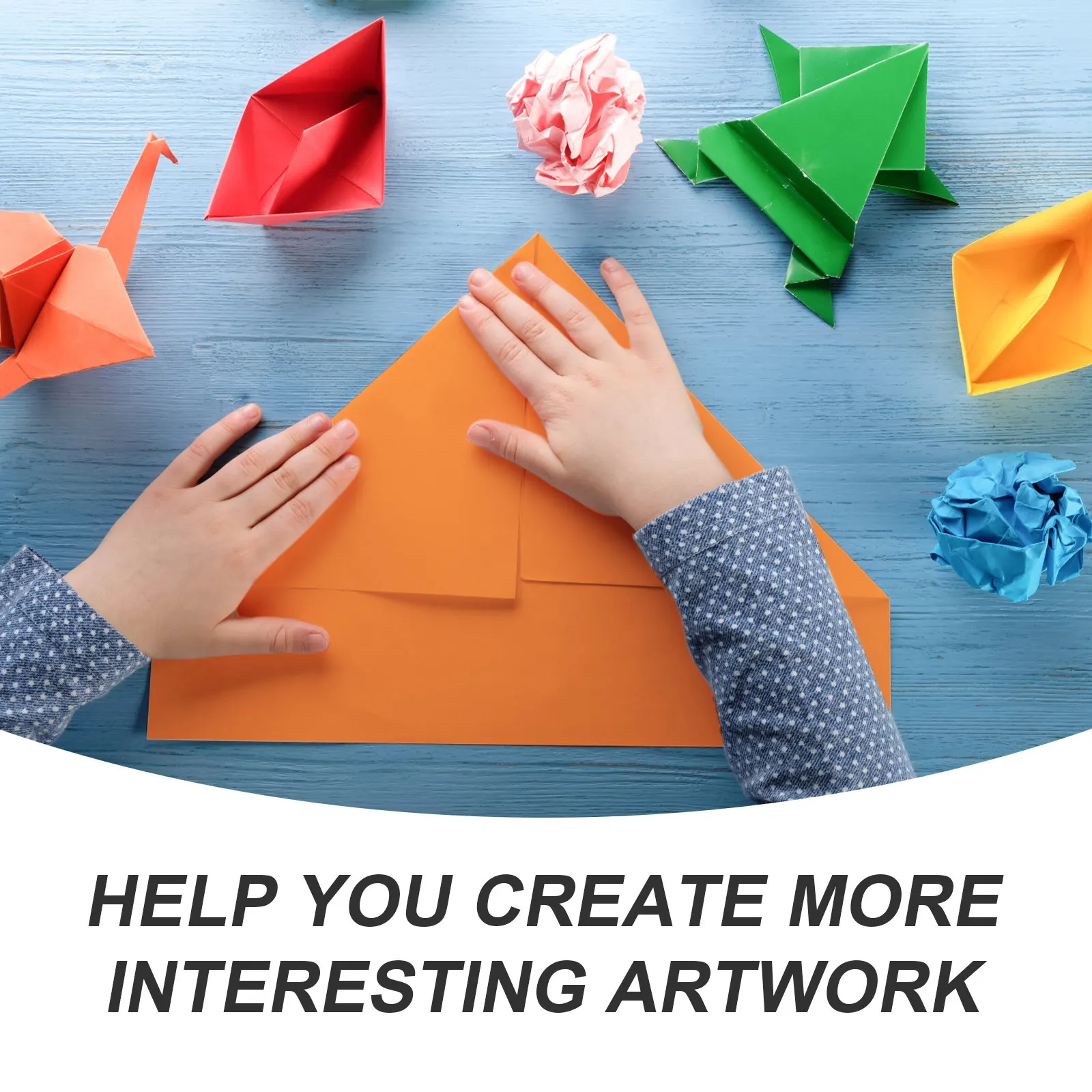 50 시트 DIY 페인팅 카드 종이 그림 그리기 용 컬러 공예 재료 종이접기 수제 프로젝트 DIY 공예 용품
