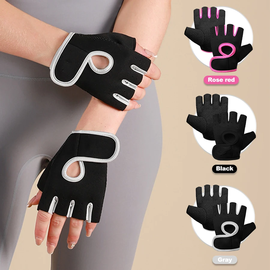 Ventilated Non-Slip Workout Gloves for Fitness & Weight Lifting