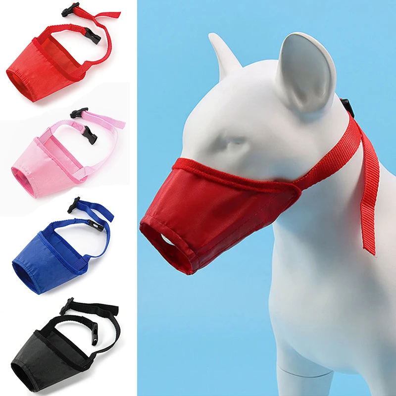 

13-23cm Anti Barking Dog Muzzle for Small Large Dogs Adjustable Mouth Muzzles Bark Bite Nylon Mouth Muzzle for Dog Accessories