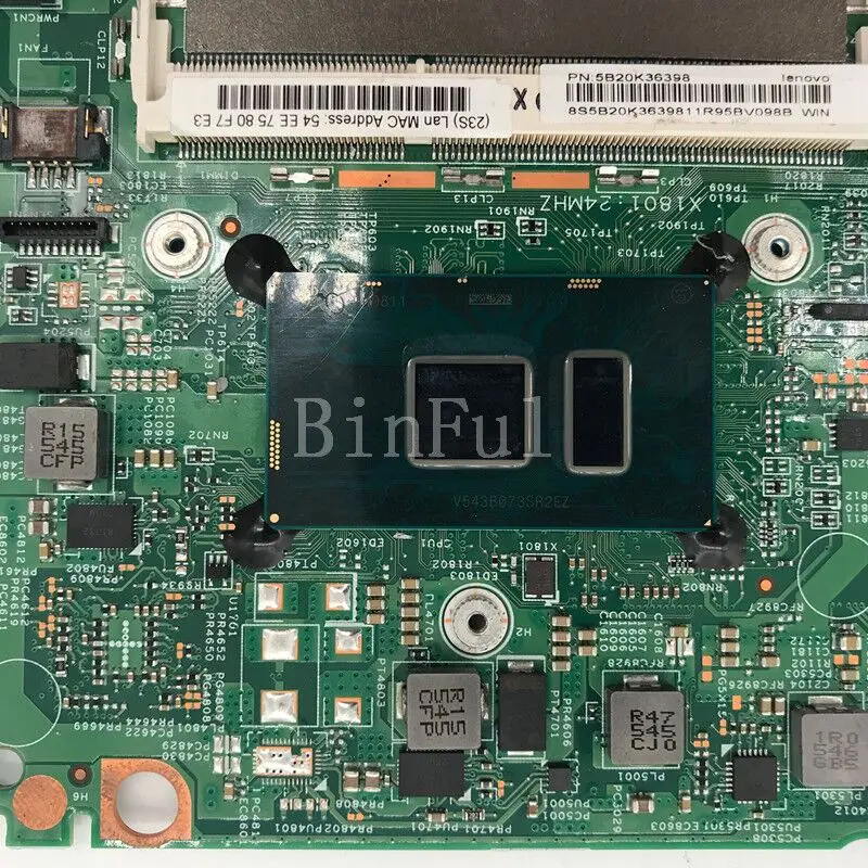 CARTE MÈRE LENOVO Thinkpad x390 Yoga - i5-8365U - 448.0G104.0011 - HS