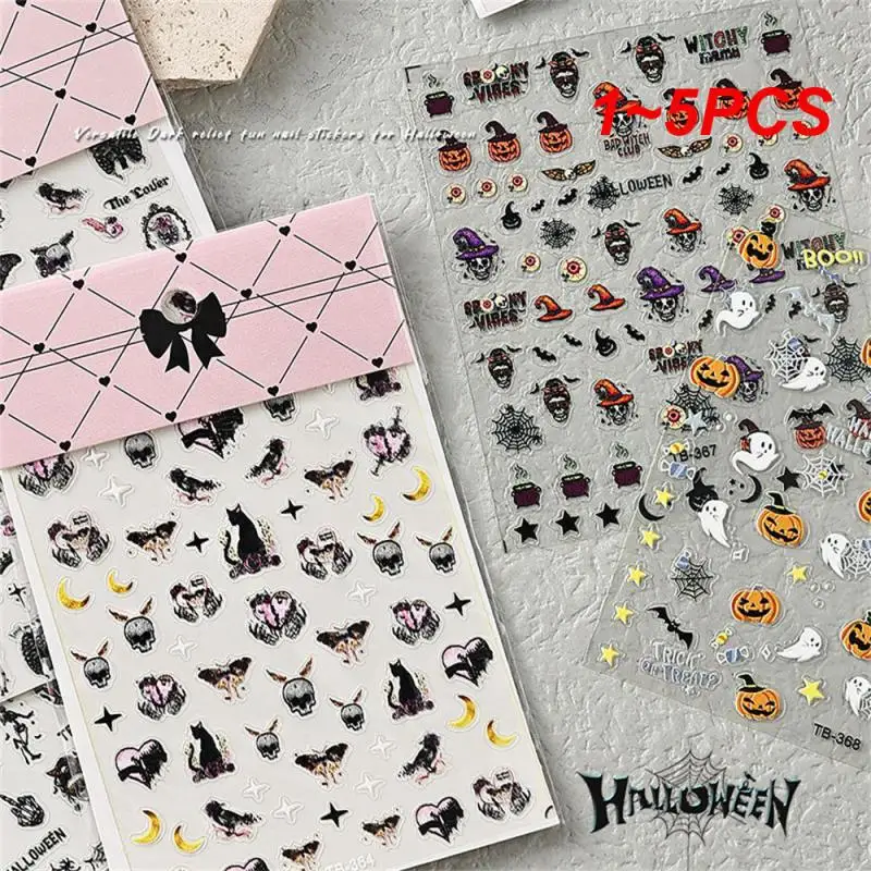 

Объемные стереоскопические праздничные ногти, новые наклейки для ногтей, украшение для ногтей, высококачественные тисненые наклейки для дизайна ногтей, наклейки для ногтей