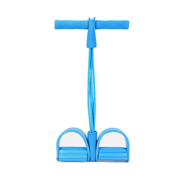 4 Tube Pedal Exerciser Pull Ropes Exerciser Rower Belly Resistance Band Home Gym Sport Training Pedal Elastic Bands Fitness 6