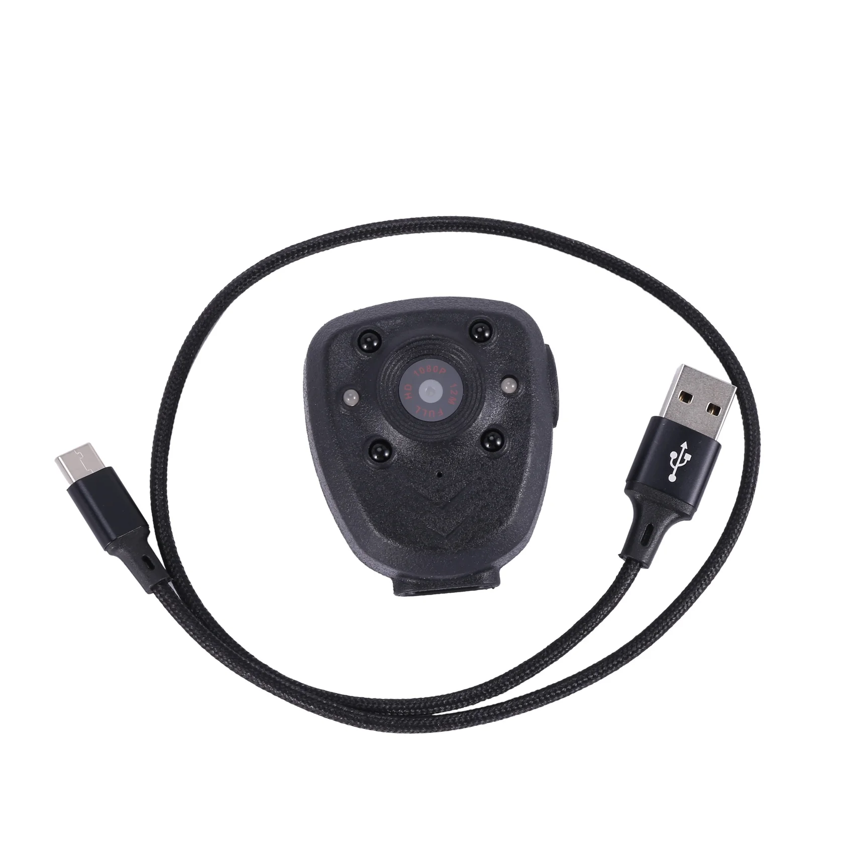 

HD 1080P Police Body Lapel Worn Video Camera DVR IR Night Visible LED Light Cam 4-hour Record Digital Mini DV Recorder Voice 16G