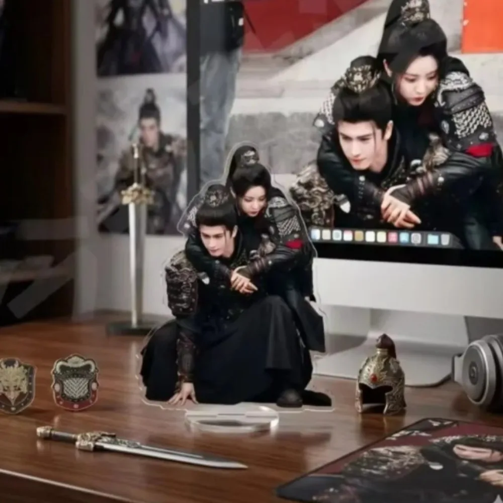 Pursuit of Jade TV 드라마 주 유 주변 캐릭터 잘생긴 장 링허 쉬 정 스탠드 모델 플라크 데스크탑 장식품 팬 선물용