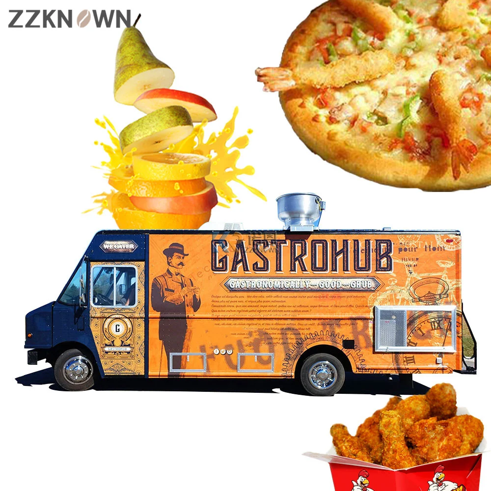 Ice Cream Coffee Van Beer Bar Hot Dog Carrello Elettrico Per Alimenti Taco Truck Cucina Mobile Ristorante Vintage Mobile Food Truck