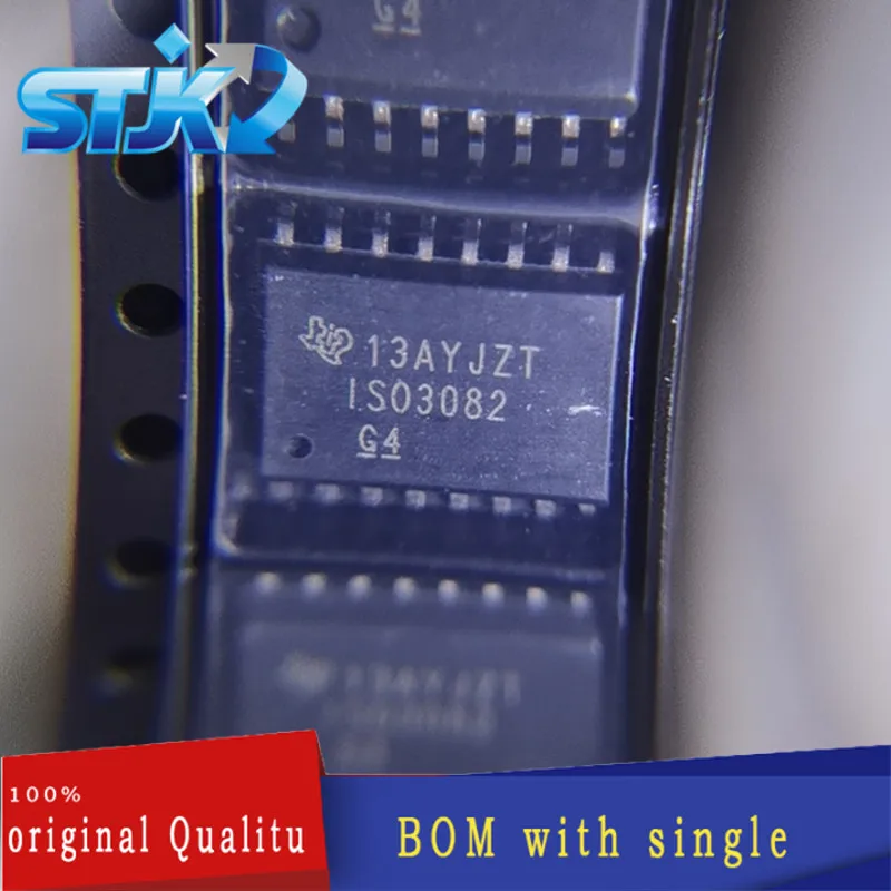 

5PCS ISO3082DWR integrated circuit (IC) interface driver, receiver and transceiver are new and original in stock