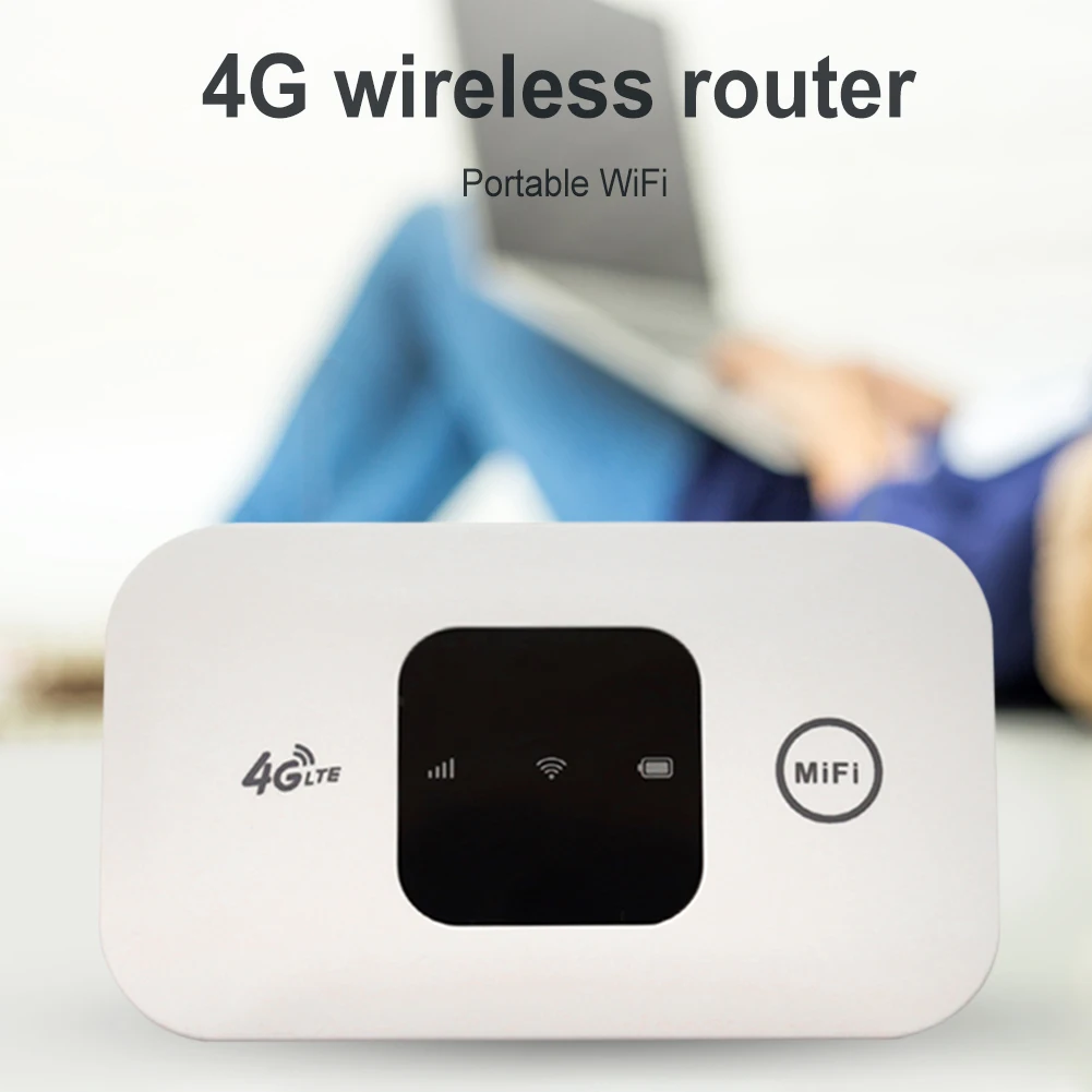 Roteador Wifi Portátil de Bolso Hotspot Móvel Modem sem Fio Banda Larga com Slot para Cartão Sim Ampla Cobertura 4g 150mbps 2100mah