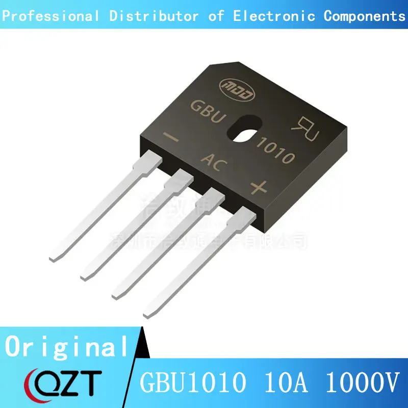 

10pcs/lot GBU1010 DIP 10A 1000V DIP-4 diode bridge rectifier chip New spot