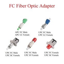 1Pcs Fiber Optic APC/UPC FC Male/Female to UPC LC/SC/ST Female Adapter Single-mode Optical Converter Hybrid Connector