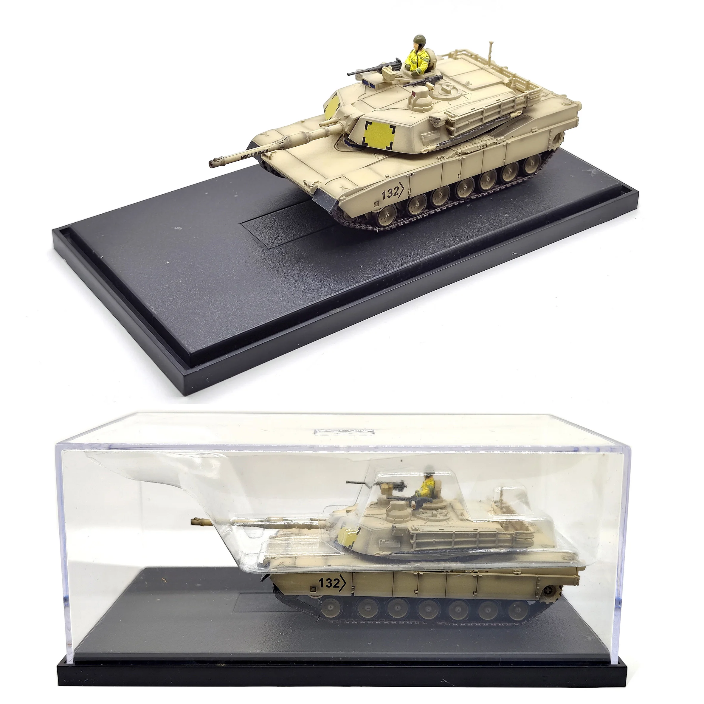 

1/72 3R US M1A2 main battle tank model desert color (including 1 soldier) Finished product collection model