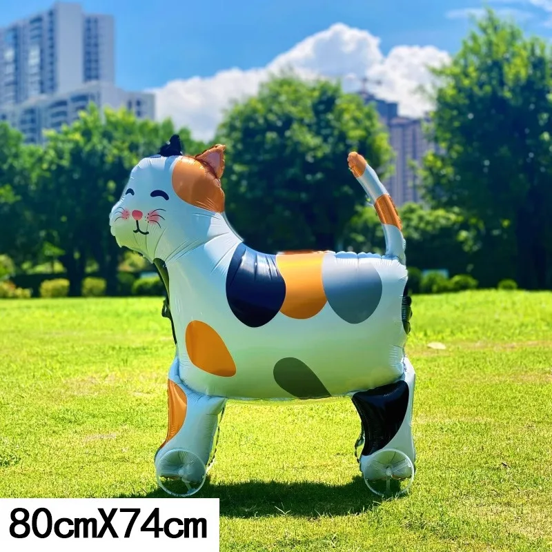 Animal-Themed Aluminum Balloons with Wheels - Kids Outdoor & Home Party Decor