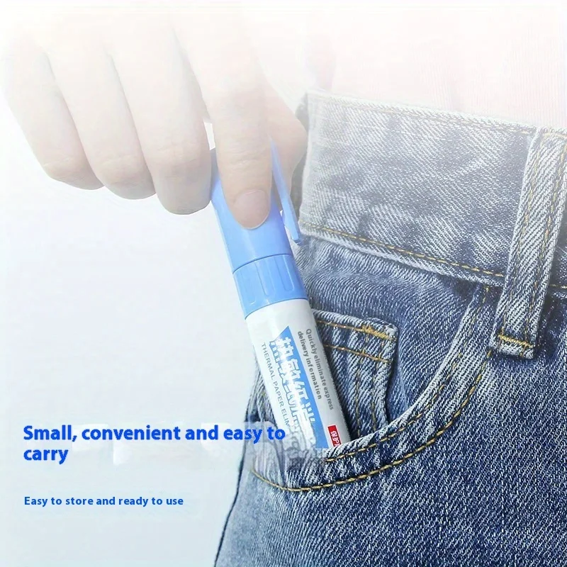 지우기 도구 5종 세트: 감열지 수정액, 속달 라벨용 마커, 개인정보 보호용 퀵 드라이 커버업 액체, 지우기 매직 도구, 속달 라벨, 전화 요금증, 계정 명세서와 함께 사용하는 무흔적 지우기 펜