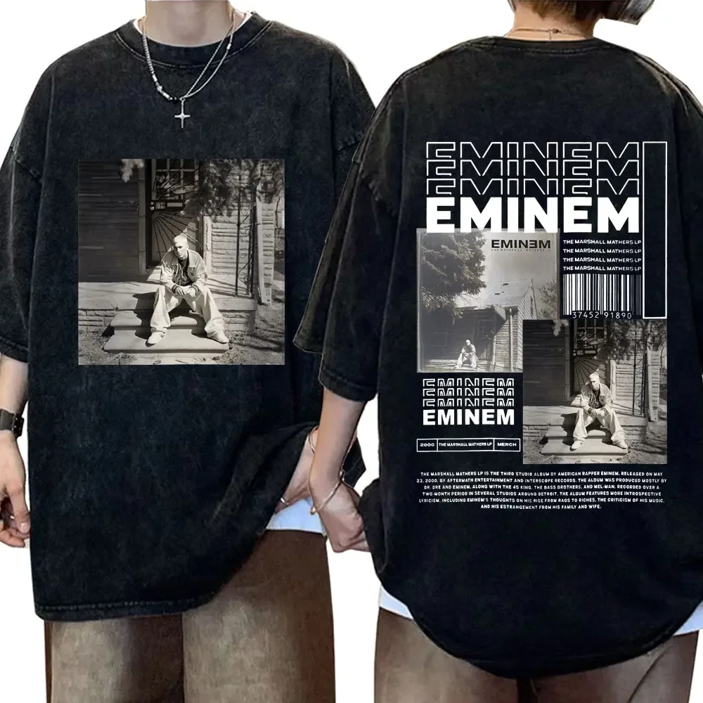 Rapper Eminem Slim Shady Print T Shirt Male 90s Hip Hop Punk Rock Vintage  Wash T Shirts Men's Harajuku Clothes Unisex Streetwear - AliExpress, image size:1000x1000