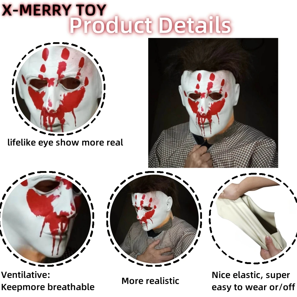 Halloween 1978 Michael Myers Mask Horror Cosplay Costume Latex Masks  Halloween Props for Adult White High Quality - AliExpress