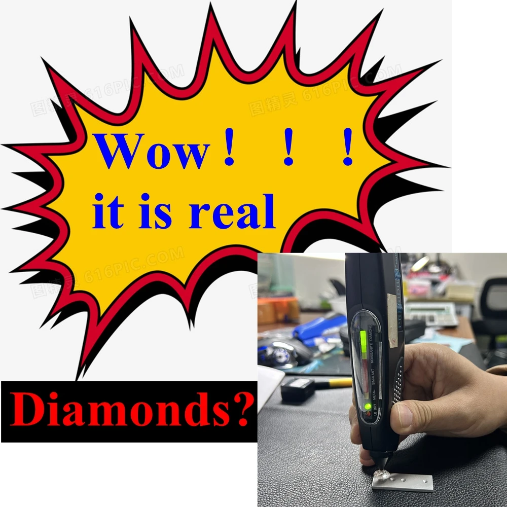 

Meisidian 2-8 мм 100% гарантированный положительный Алмазный тестер III Loose Moissanite Diamond