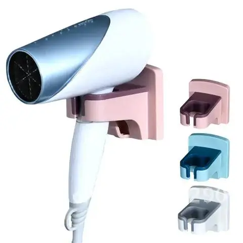 

Home Hardware Bathroom Wall-mounted ABS Storage Rack Can Be Wound Hair Dryer Holder Punch-free Hairdryer Hook Racks