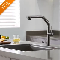 ก๊อกน้ำ VGX แบบสองหัวฉีด ก๊อกน้ำดื่มบริสุทธิ์แบบดึงออกได้ ก๊อกผสมอ่างล้างจานสแตนเลส ก๊อกน้ำสำหรับครัวระดับพรีเมียม 3