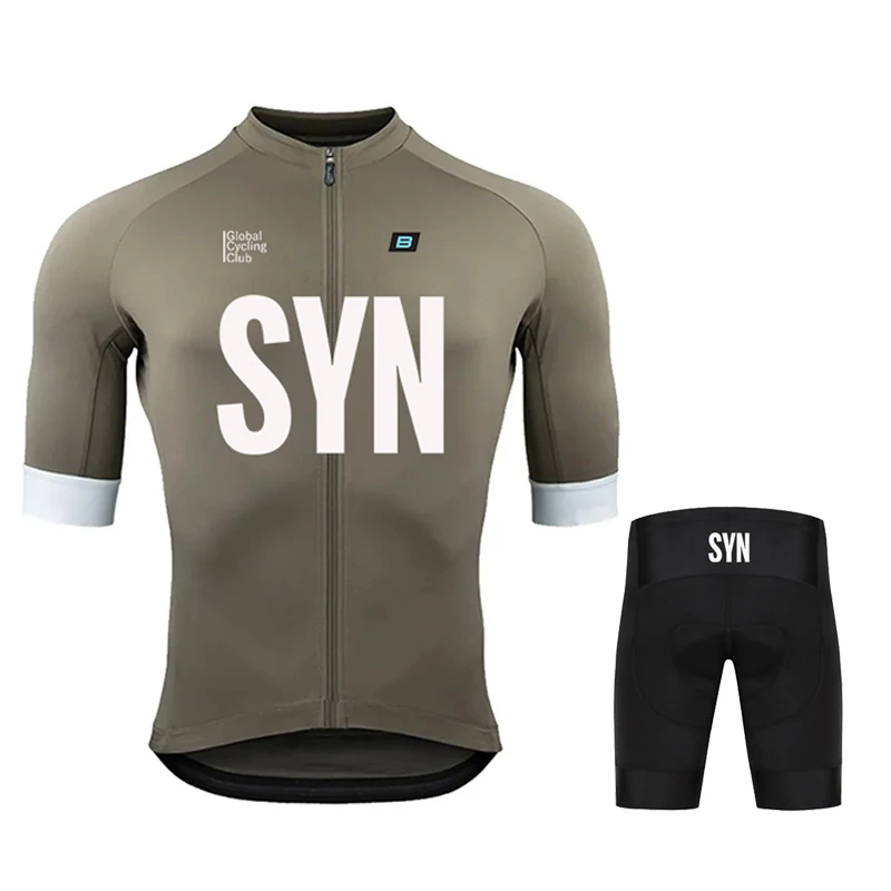 SYN  BIEHLER Team Cycling Jersey Sets MTB Bicycle Bike Breathable Shorts Clothing Cycling Suit 19D GEL Mountain Bike All Terrain 2