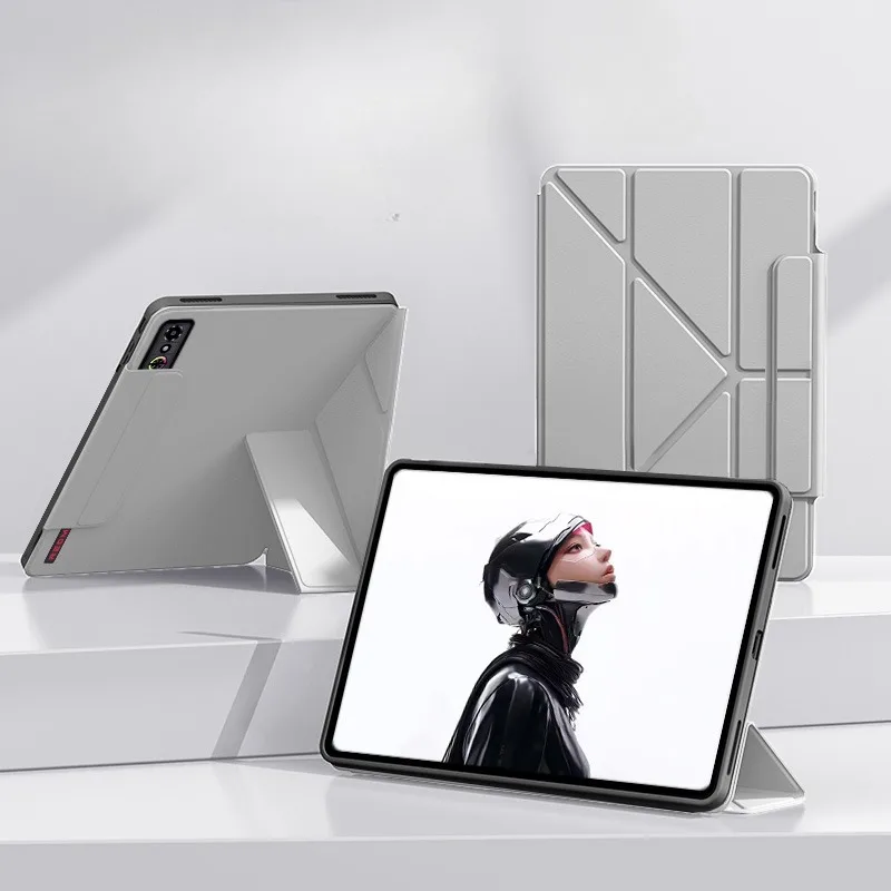 Gaming Tablet Protective Case with Folding Stand and Sleeve Accessory
