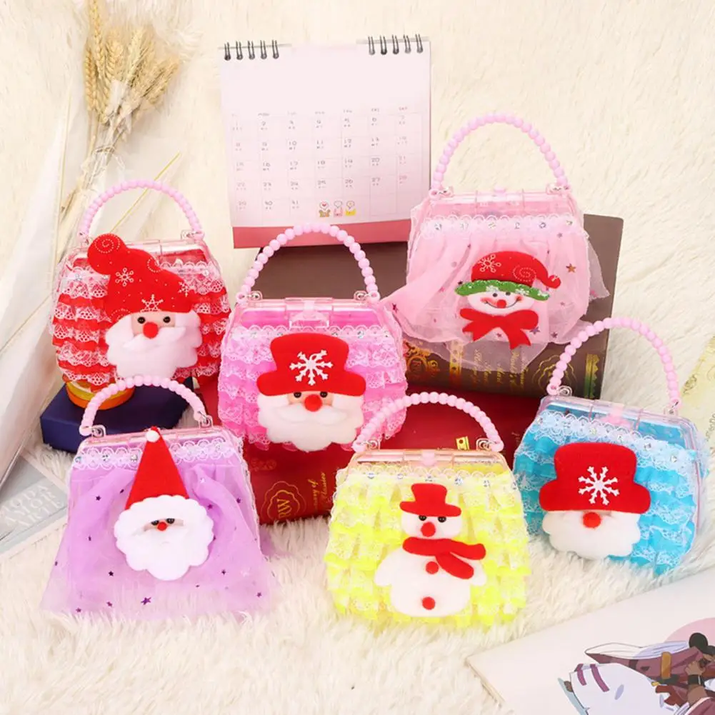 

Рождественская сумка из искусственного жемчуга, ремешок, светящийся праздничный подарок для детей, украшение для сумки