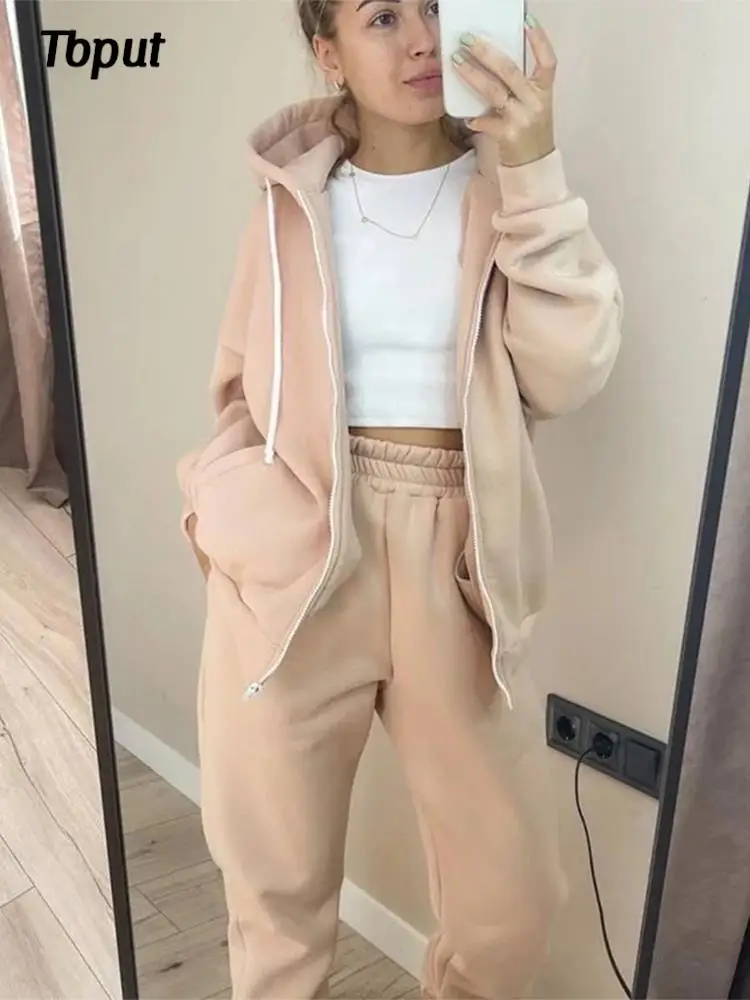 Chándal Hombre Con Sudadera Capucha Y Pantalón Jogging - 100% Algodón, Cremallera, Varios Colores