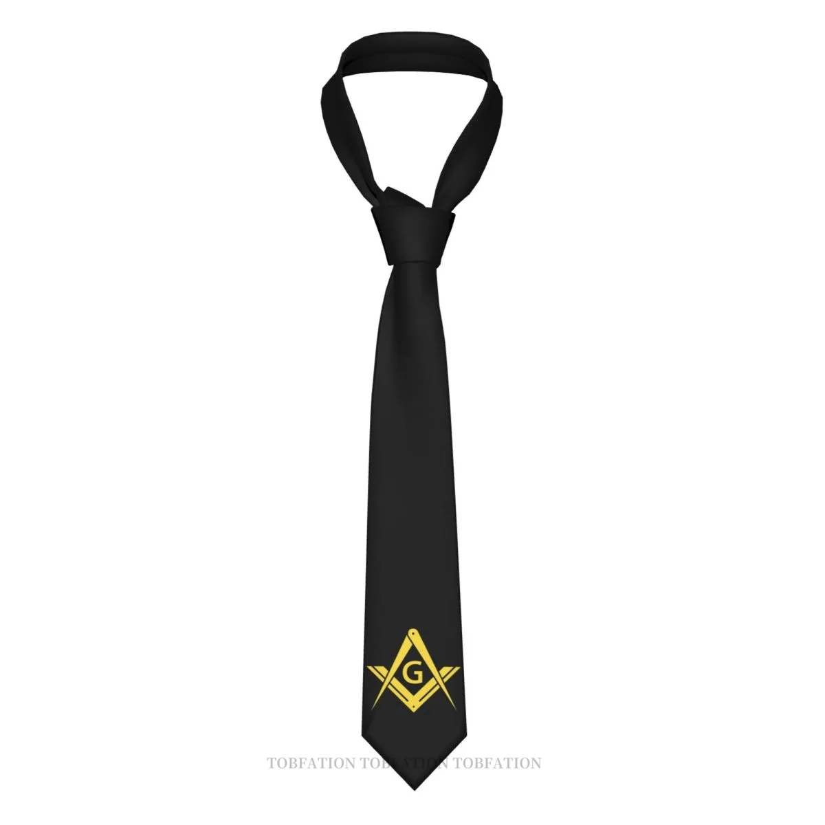 

Freemason Square Compass Gold Modern Masonic Men Ties 3D Printed Hip-Hop Street Business Wedding Party Shirt Accessories