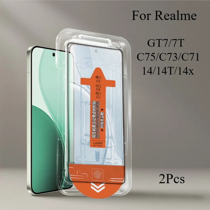 2-Pack Dust-Free Easy-Install Tempered Glass Screen Protector