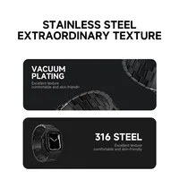 Coque de protection en acier inoxydable pour Apple Watch 11 10 42mm/46mm, Kit de modification en métal pour iwatch 11 42mm/46mm 5