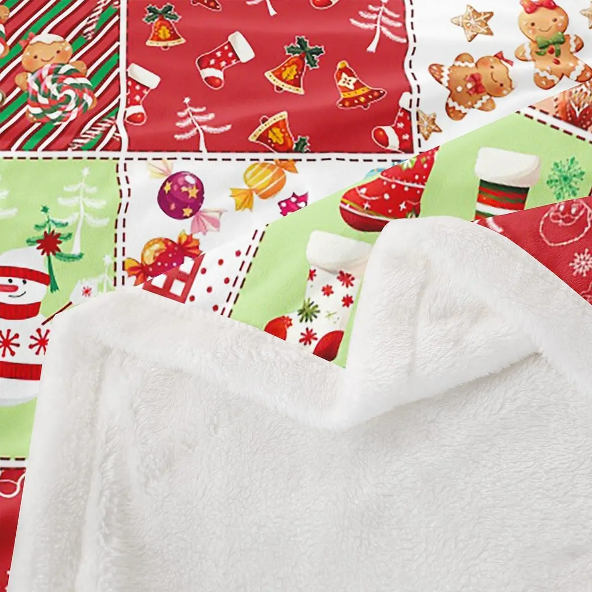 Red Green Christmas Blanket 4