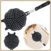 Sandwich Toaster Love Heart Shape Toaster Breakfast Skillet Non-Stick Aluminum Omelet Breakfast Machine 2