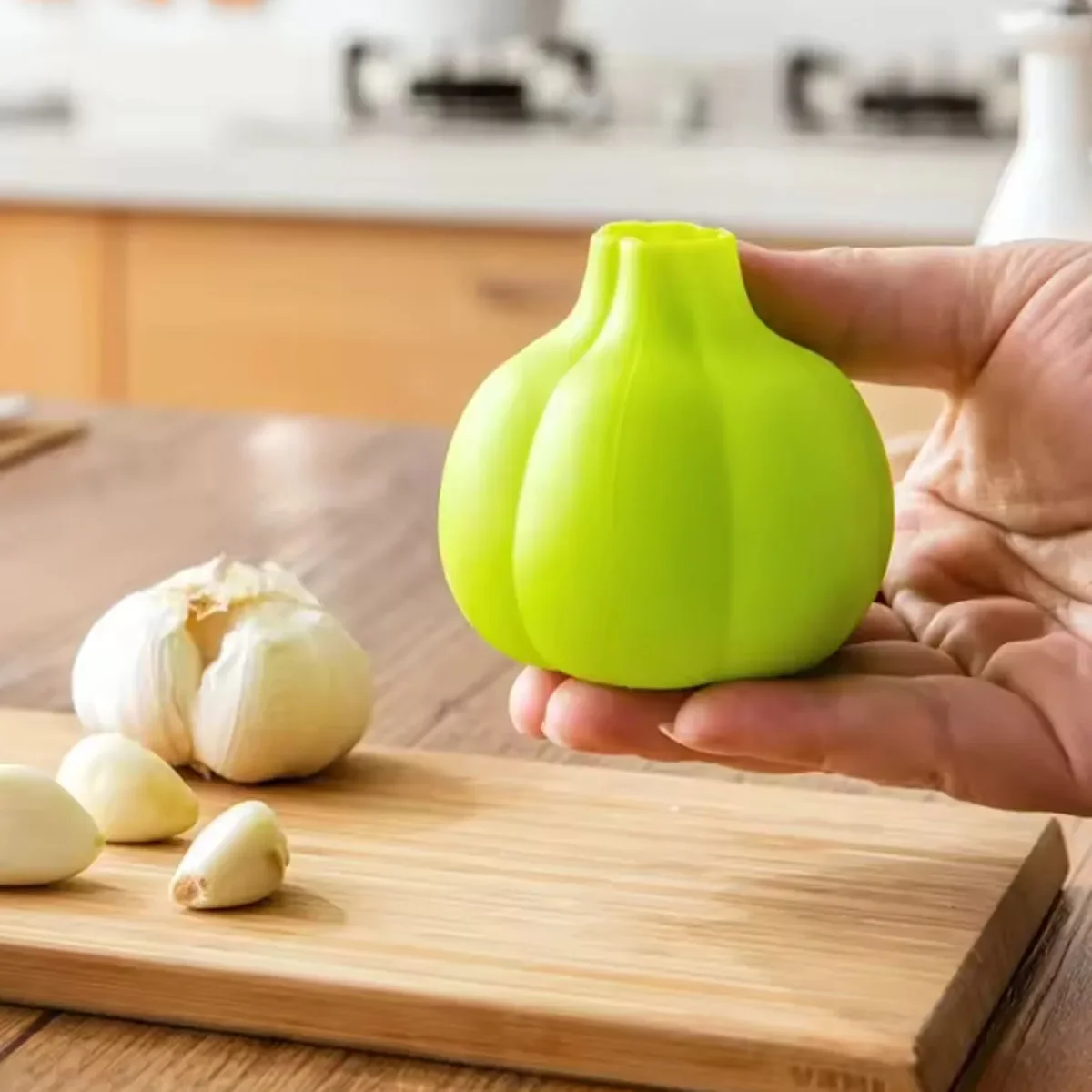 Hands-Free Silicone Garlic Peeler Manual Kitchen Vegetables Tools Gadgets
