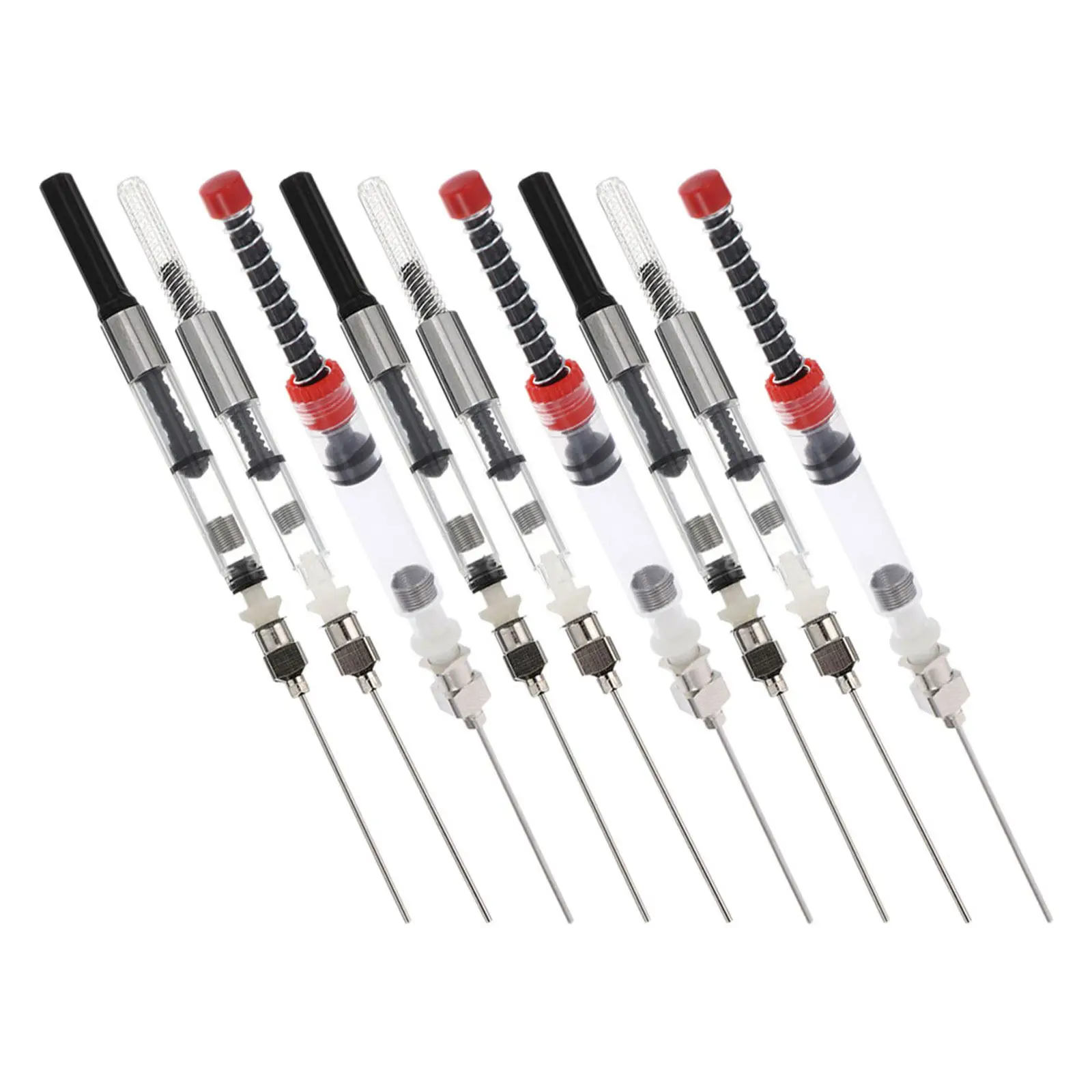 9Pcs 잉크 흡수기 리필 가능 만년필 변환기 범용 호환 3.4mm 2.6mm 직경 펜 서예 쓰기