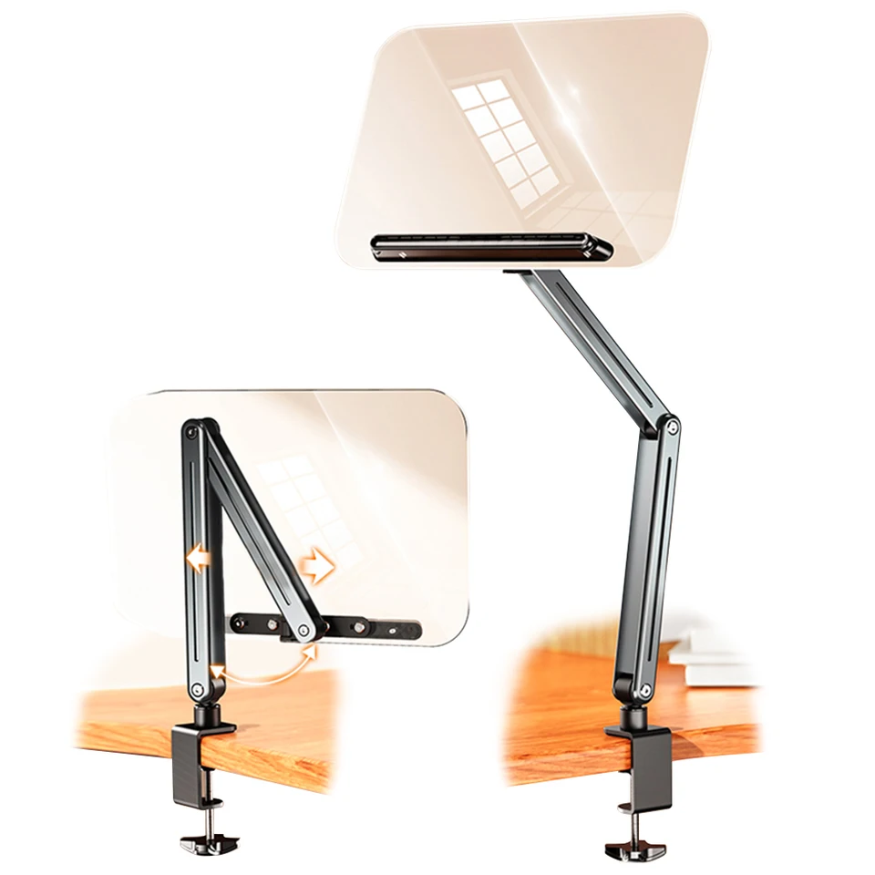 Adjustable Acrylic Book Stand with Page Clips